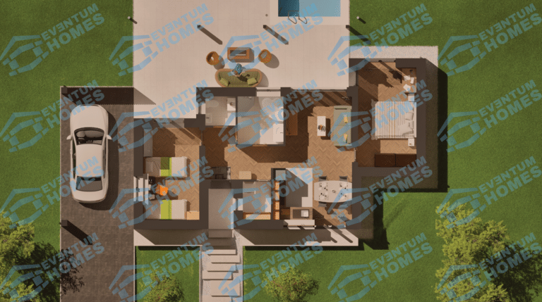 Villa del Sole Villa del Sole telekterv — mediterrán villa alaprajz | Eventum Homes