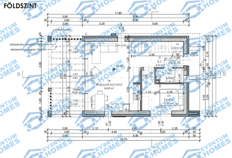Villa Felicita Villa Felicita alaprajz - Eventum Homes