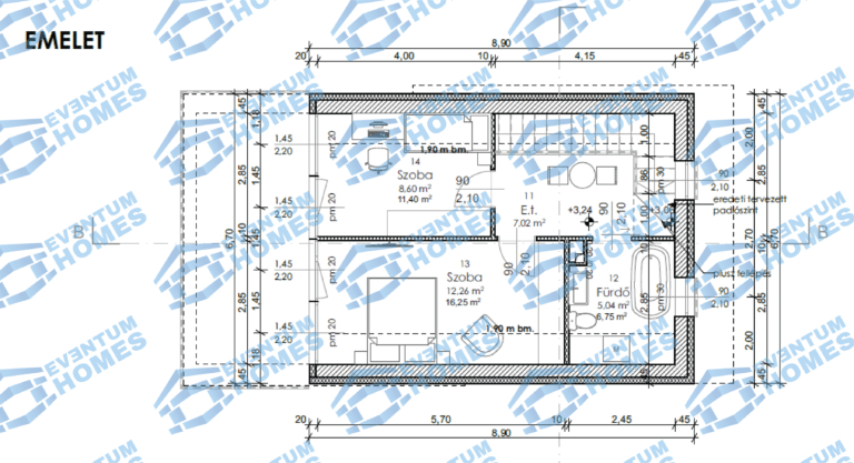 Villa Felicita Villa Felicita alaprajz - Eventum Homes